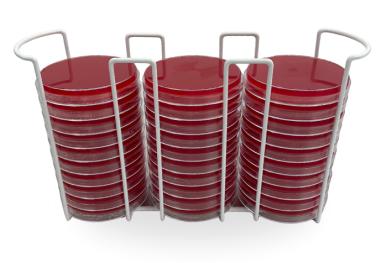 30 Plate Petri Dish Basket with Petri Dishes