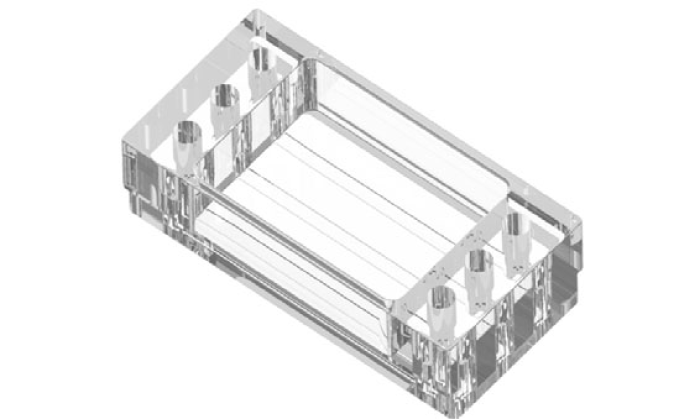 Mikrofluidischer Fluss Chip Bild